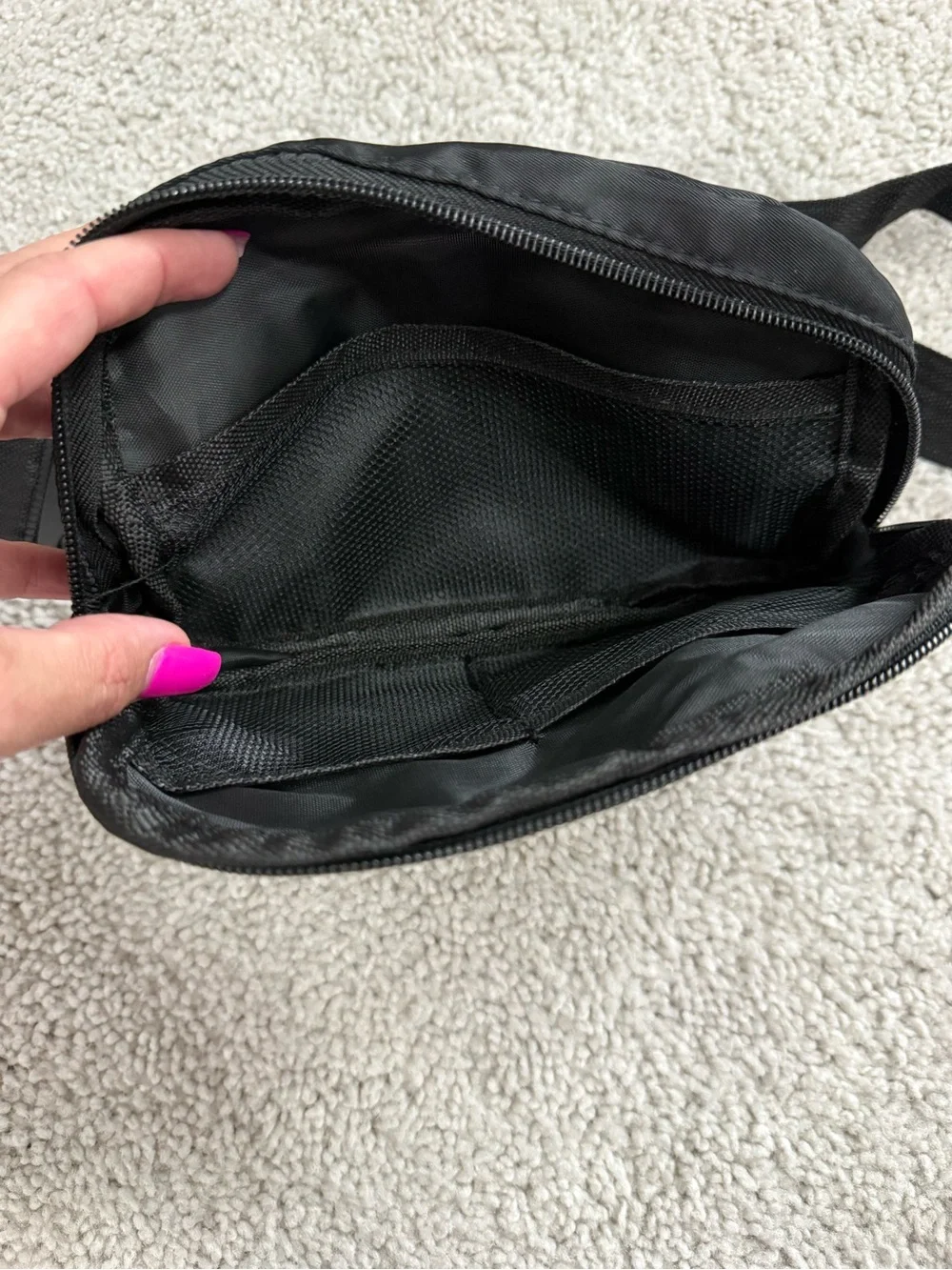 HUNTRX Black Character Graphic Fanny Pack